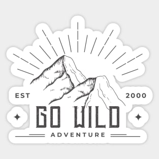 Go wild soul searching adventure Sticker